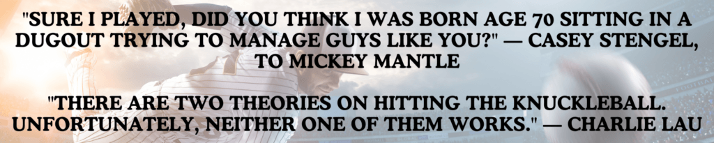 Inspirational Quotes By Baseball Players